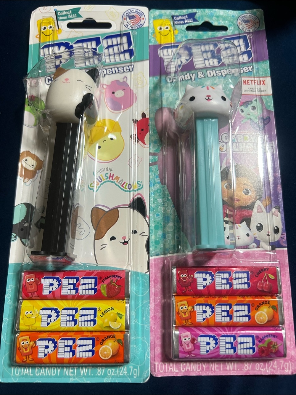 Cat Head 2 Candy Dispenser - Black and Light Blue